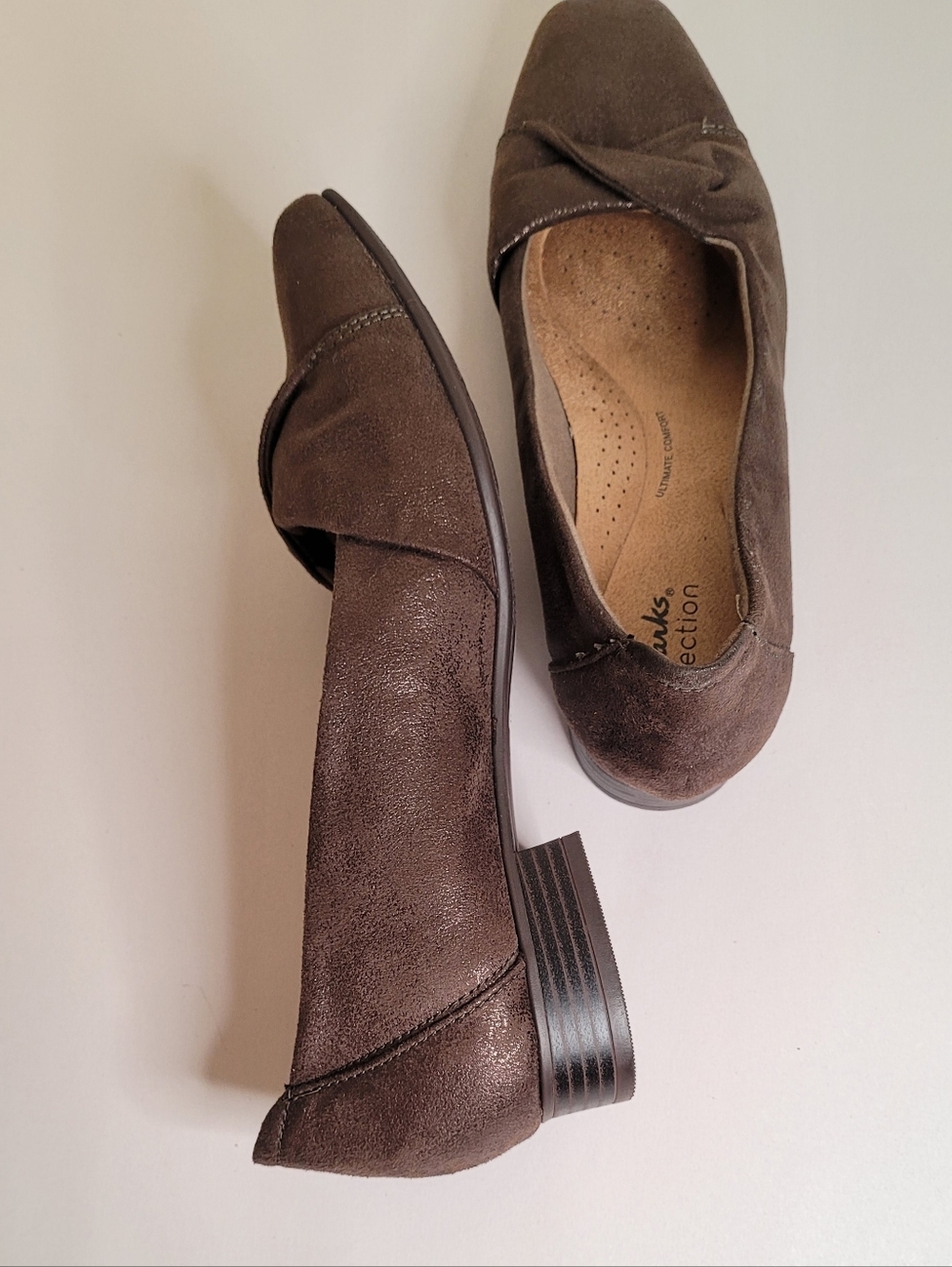 Clarks Tilmont Dalia Loafers Bronze Metallic Size 8.5 - Picture 7 of 10